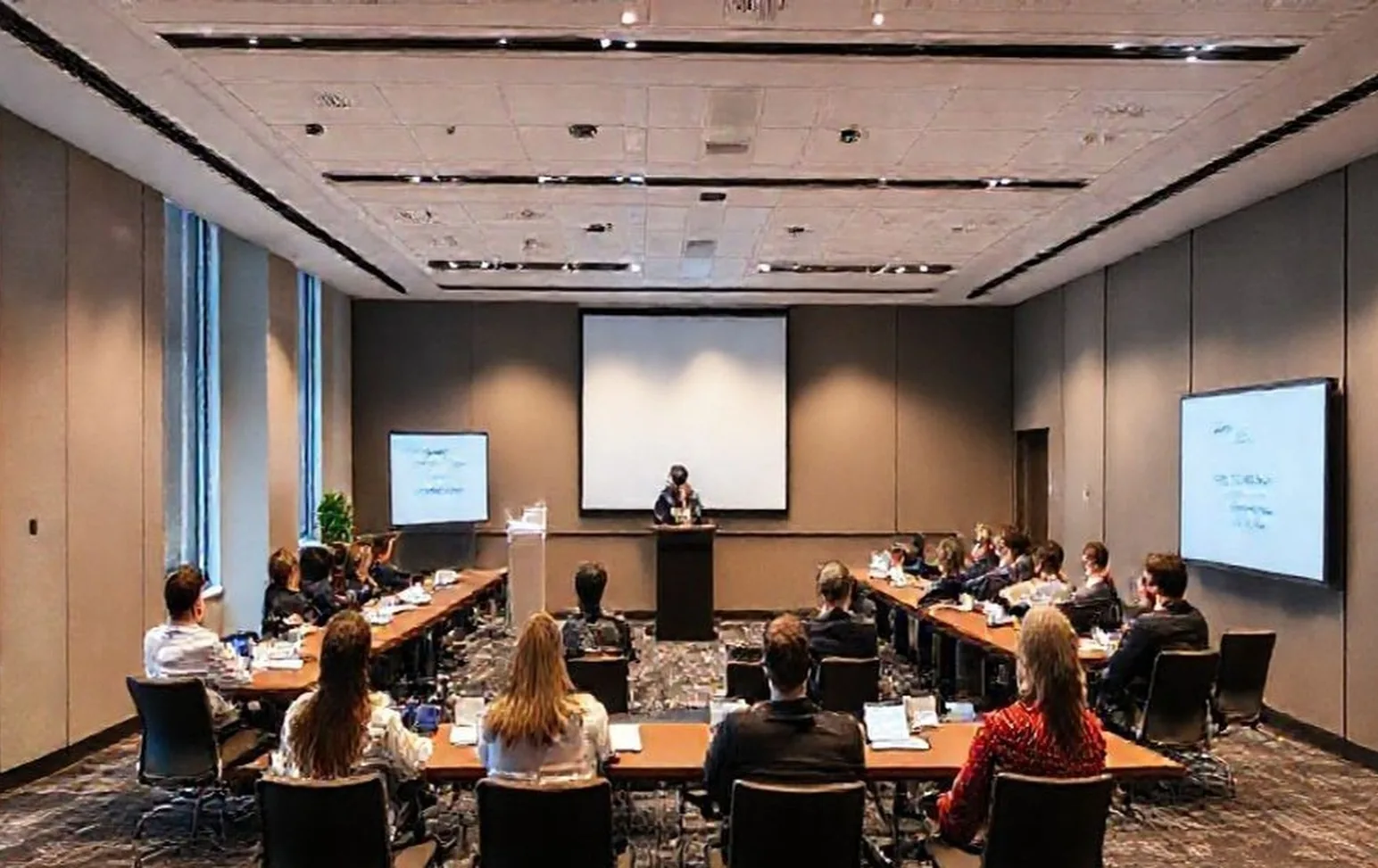 corporate learning seminar room